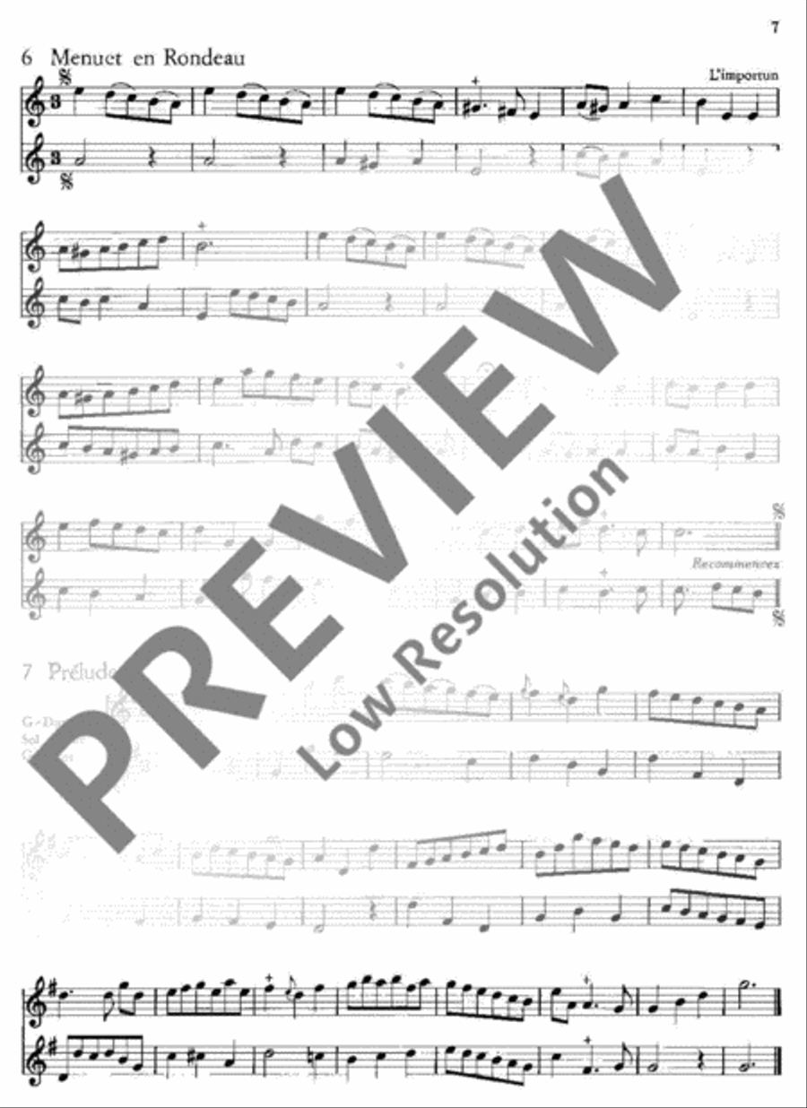 55 Easy Pieces Flute Duet scores gallery preview page 8