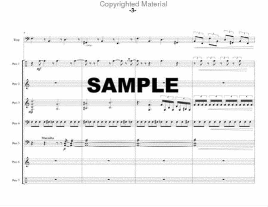 Concert Piece for Timpani & Percussion Ensemble Percussion Ensemble scores gallery preview page 4