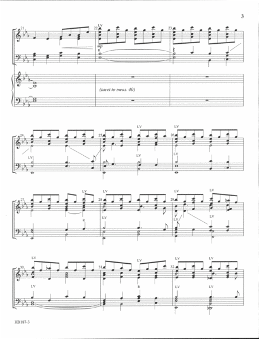 Let Us Break Bread Together - full score Handbell Choir scores gallery preview page 4