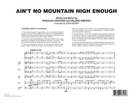 Ain't No Mountain High Enough - Full Score