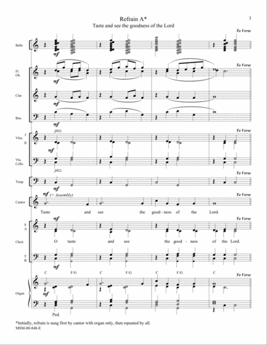 Psalm 34 Choir scores gallery preview page 3