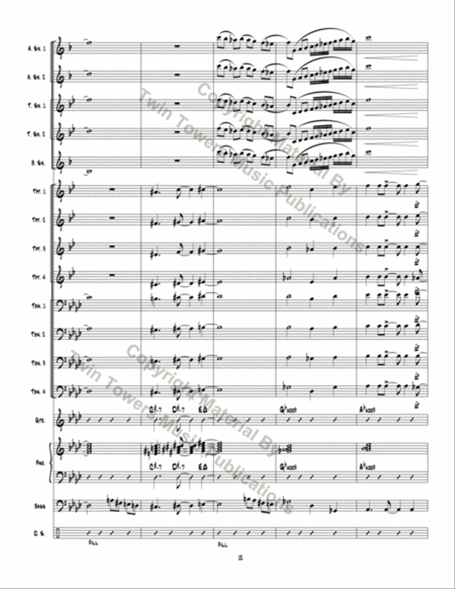 Optimistic Toasters Jazz Ensemble scores gallery preview page 13