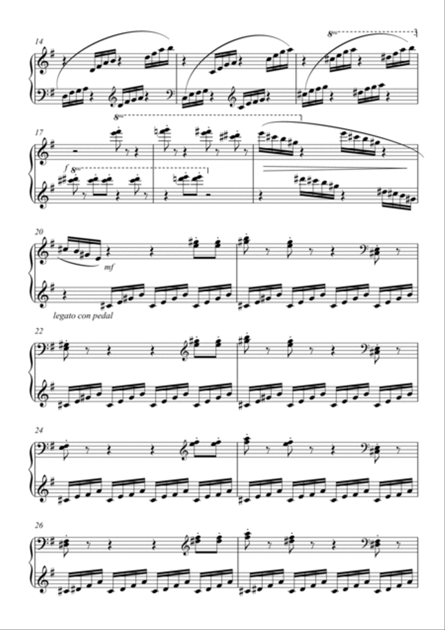 The Fish and The Frog op. 32 No. 10 Piano Solo scores gallery preview page 3
