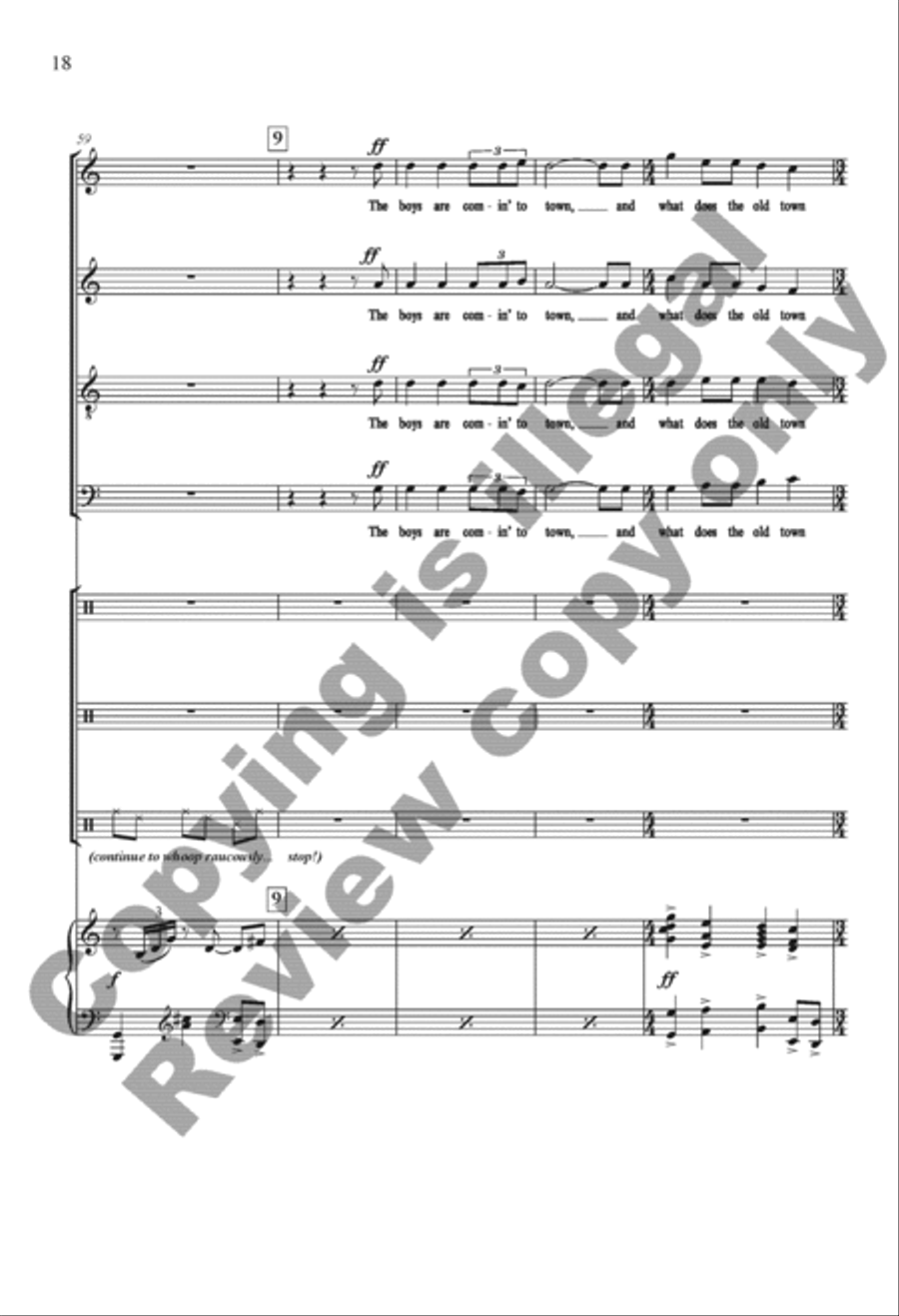 The Settling Years 4-Part scores gallery preview page 18