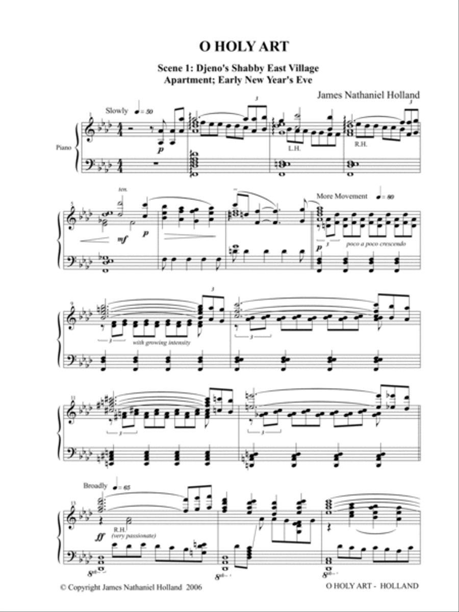 O Holy Art A Tragic One Act Opera Piano Vocal Score Voice scores gallery preview page 5
