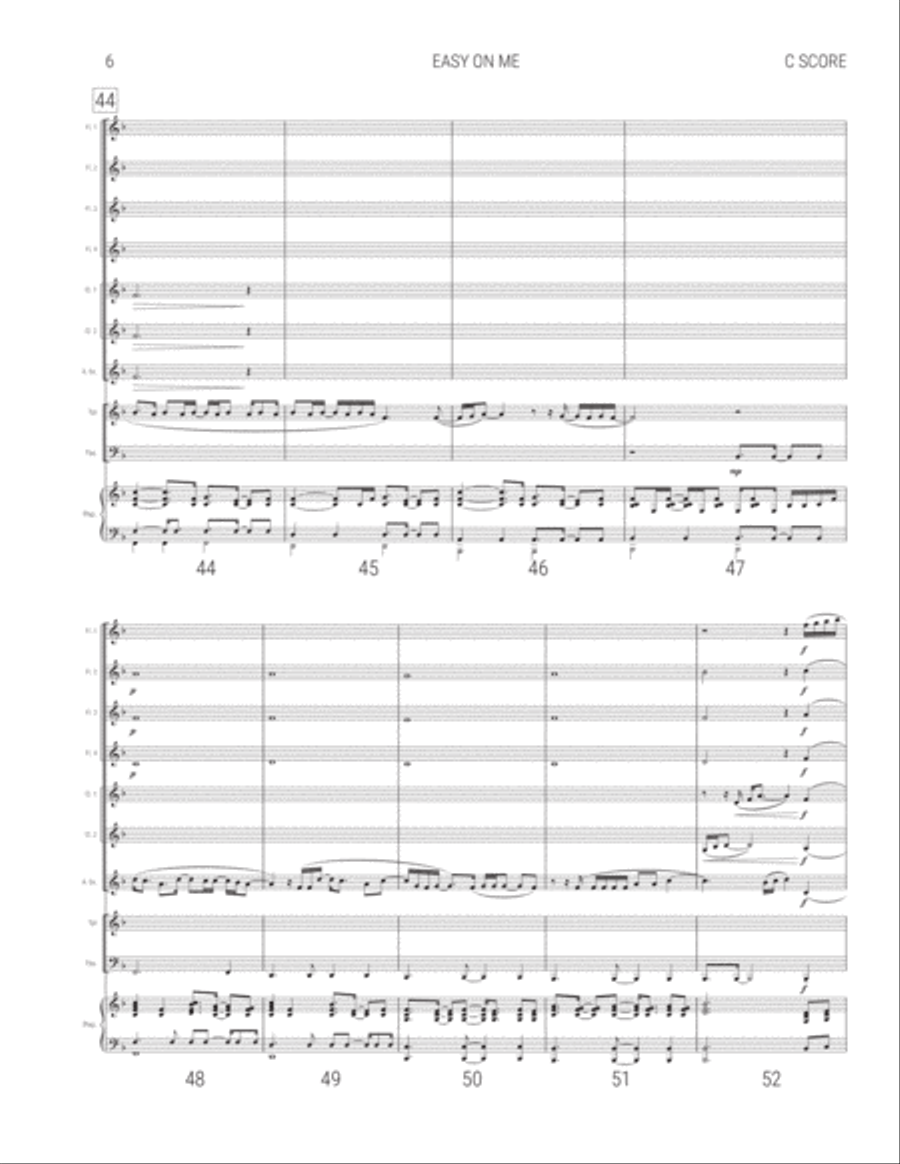 Easy On Me Small Ensemble scores gallery preview page 6