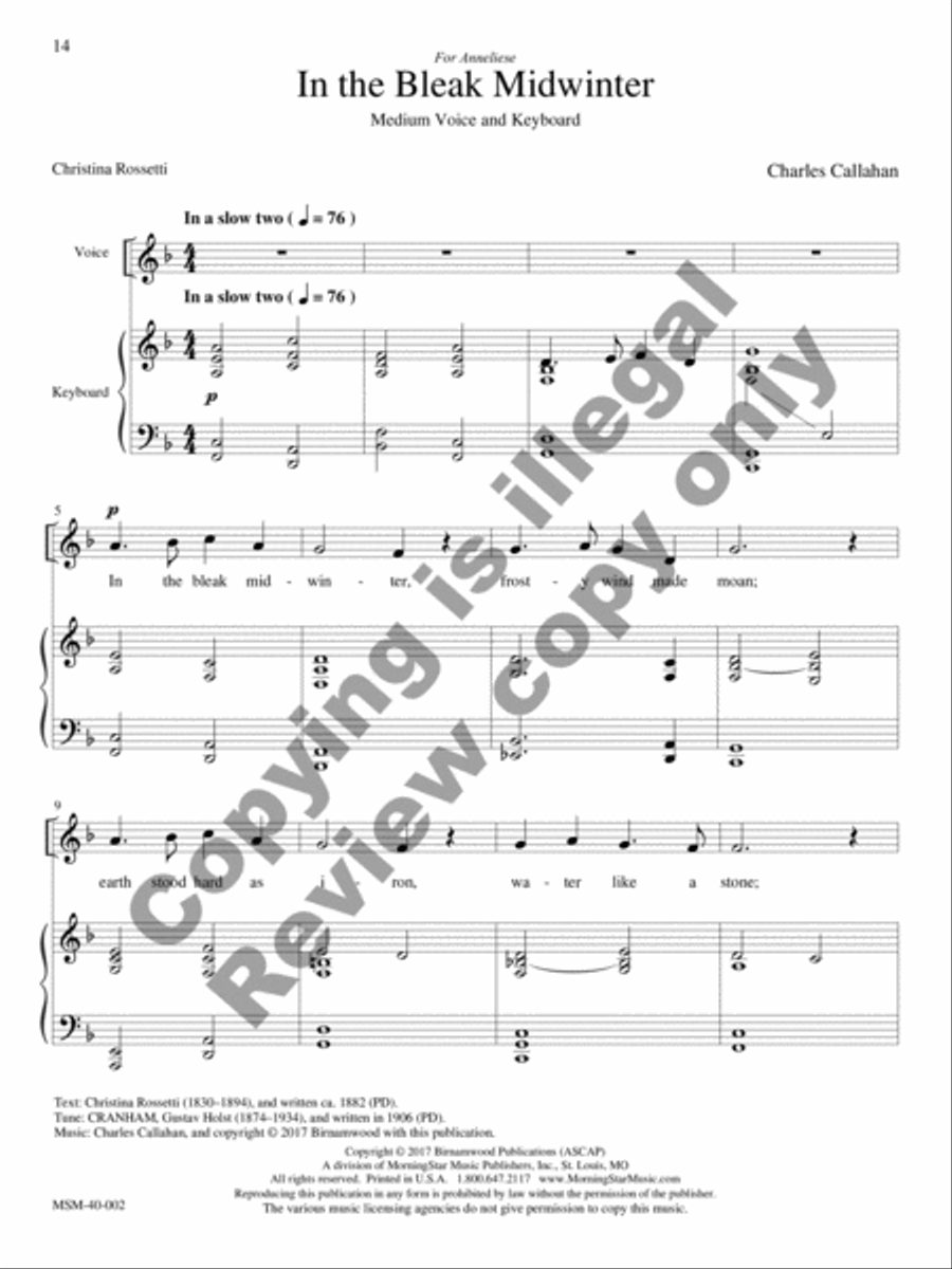 Seasons and Celebrations (Winter) Medium Voice scores gallery preview page 47