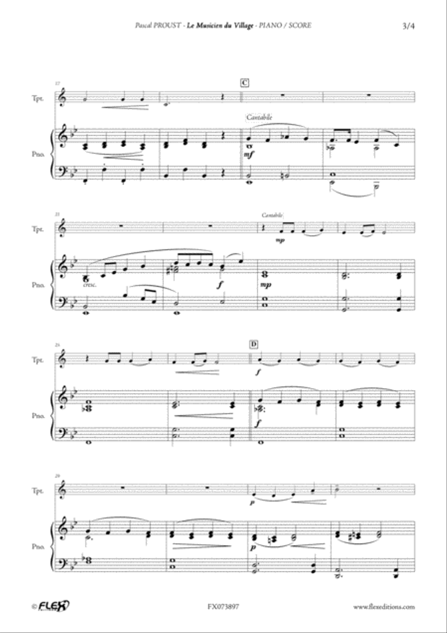 Le Musicien du Village Cornet scores gallery preview page 4