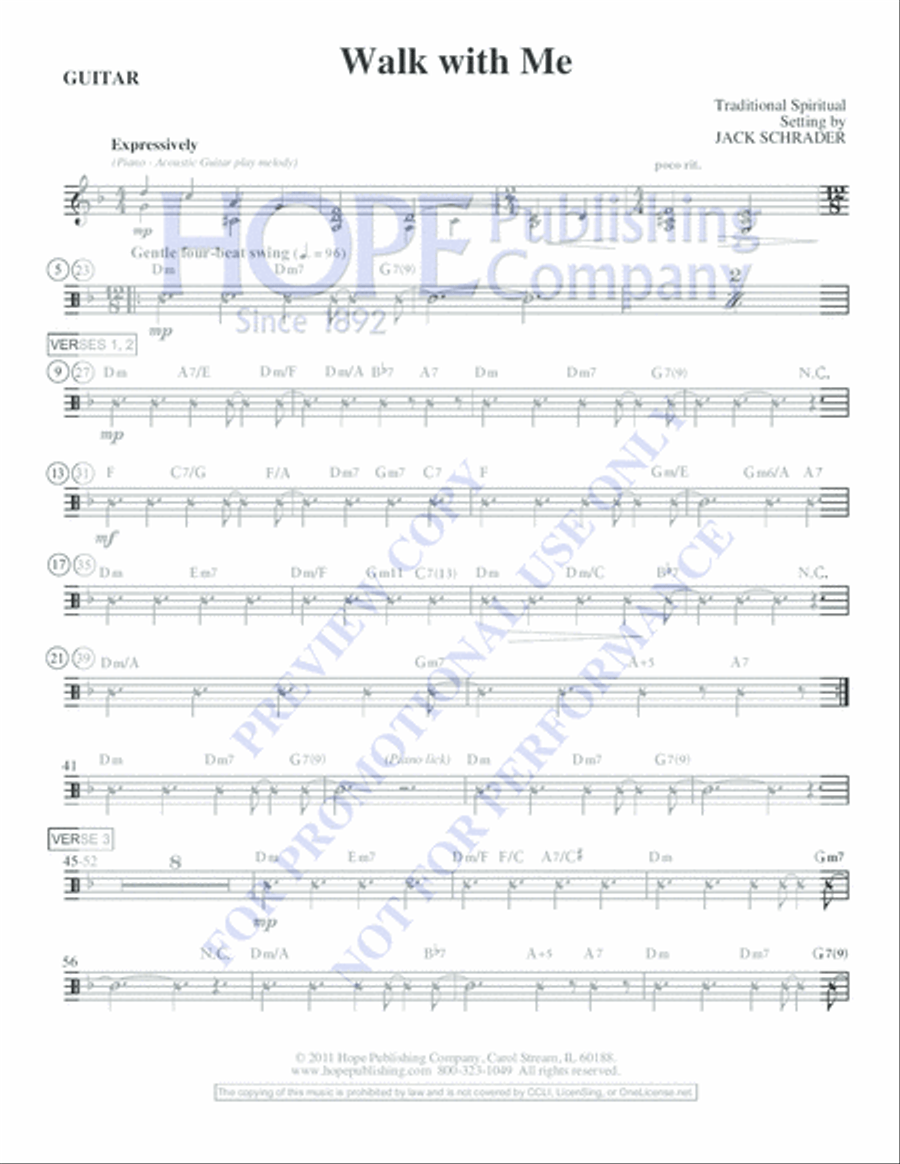Walk with Me Choir scores gallery preview page 2