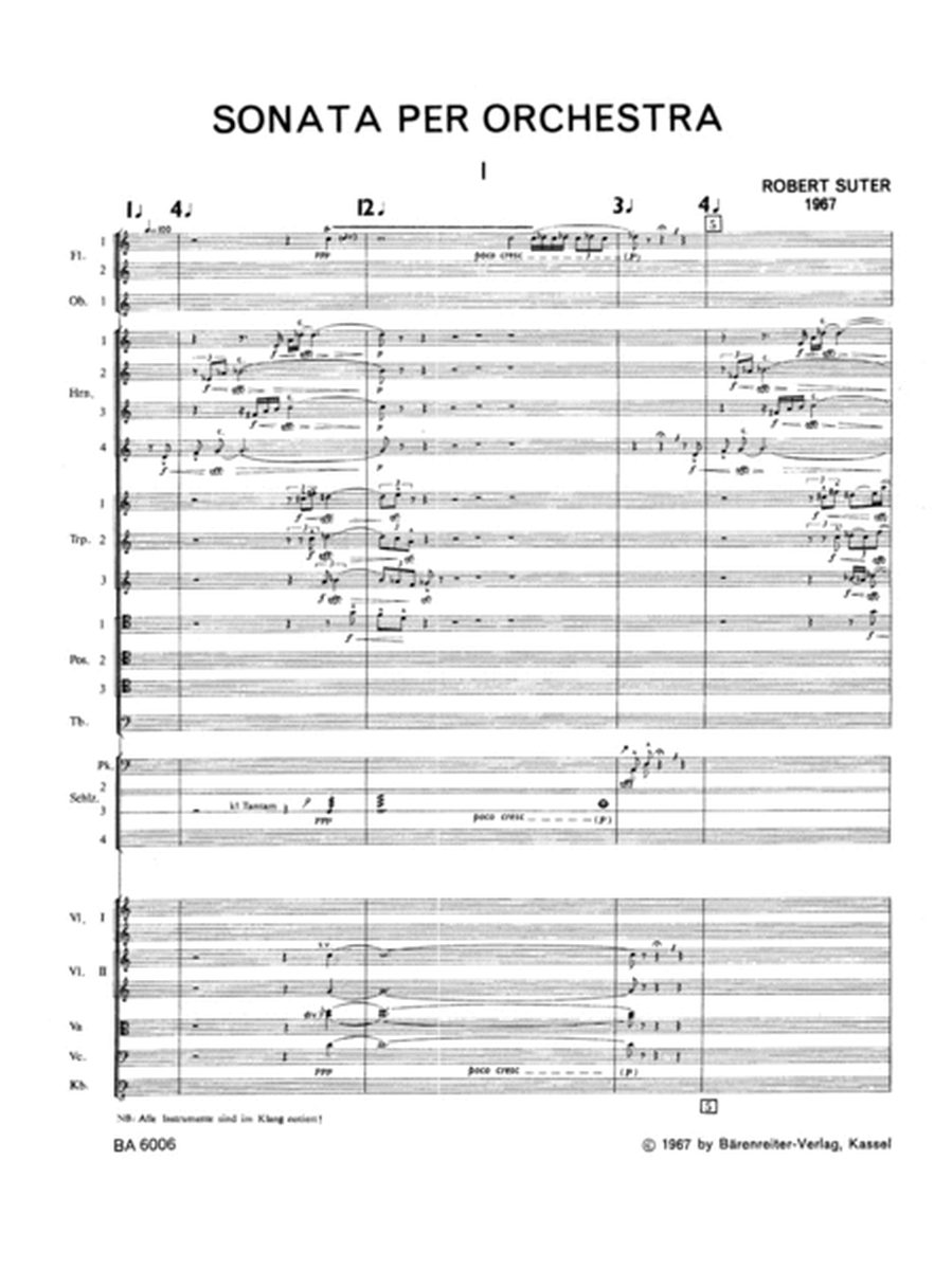 Sonata per orchestra in tre parti (1967)