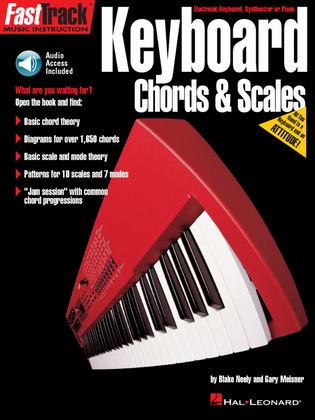 Book cover for FastTrack Keyboard Method – Chords & Scales