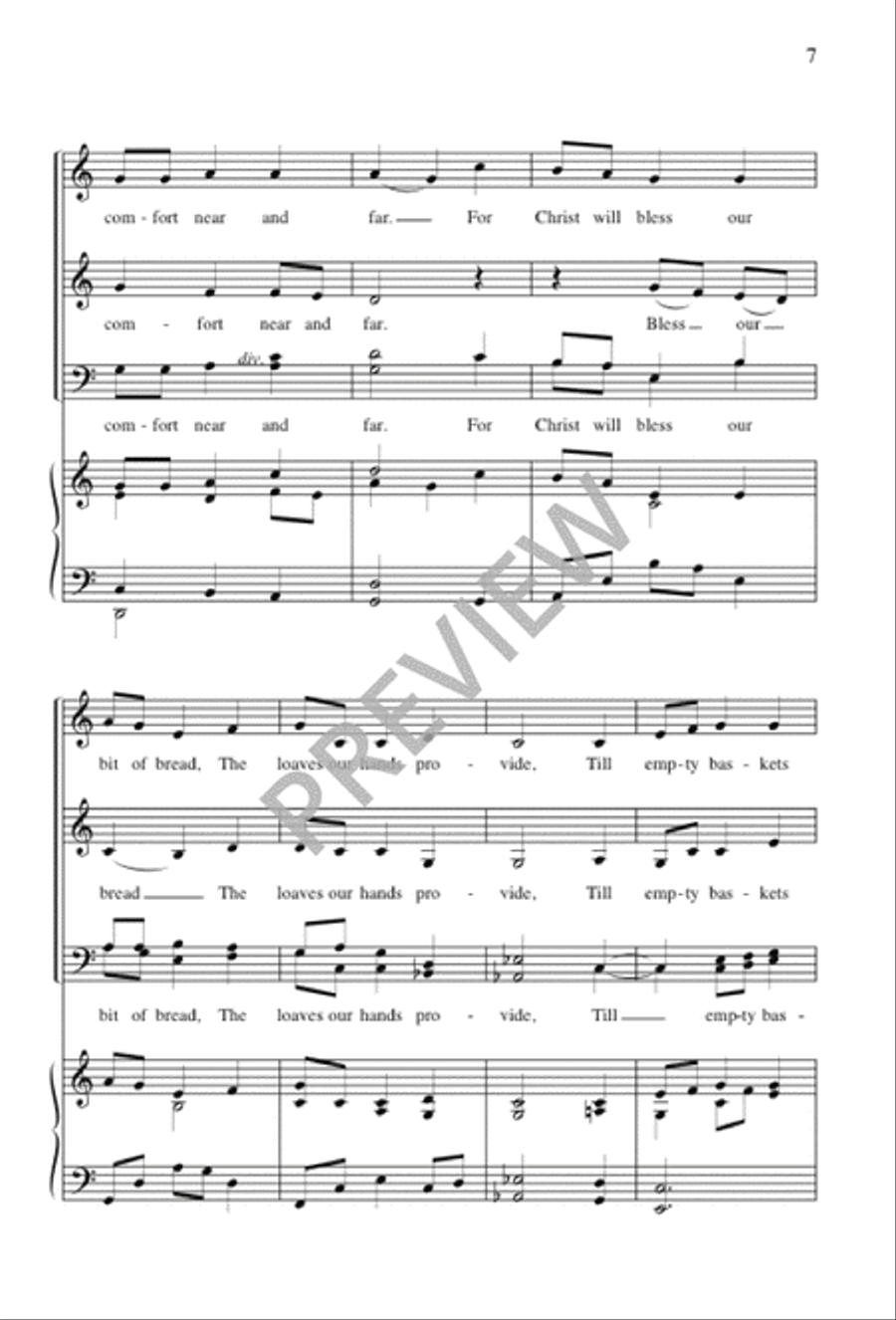 We Come with Joy 4-Part scores gallery preview page 8