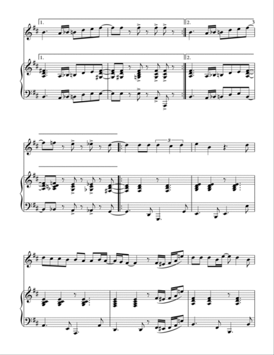 Crying In The Rain Woodwind Duet scores gallery preview page 4