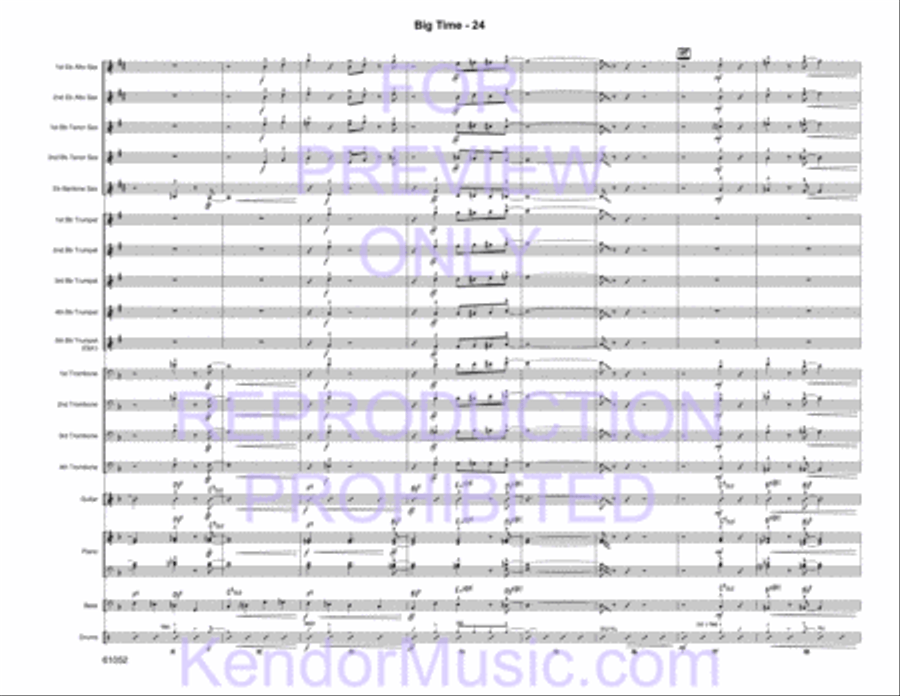 Big Time Jazz Ensemble scores gallery preview page 26