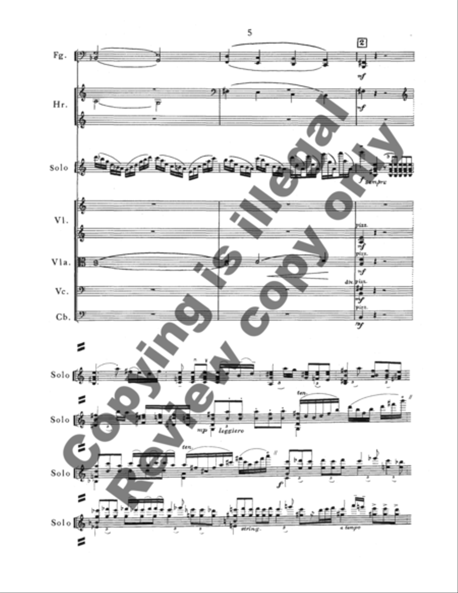 Concerto for Violin & Orchestra (Additional Full Score) Full Orchestra scores gallery preview page 11