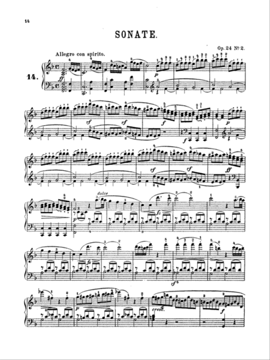 Clementi: Piano Sonatas (Volume III) Piano Solo scores gallery preview page 1