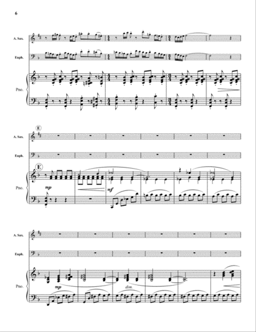 Conversations Saxophone scores gallery preview page 6