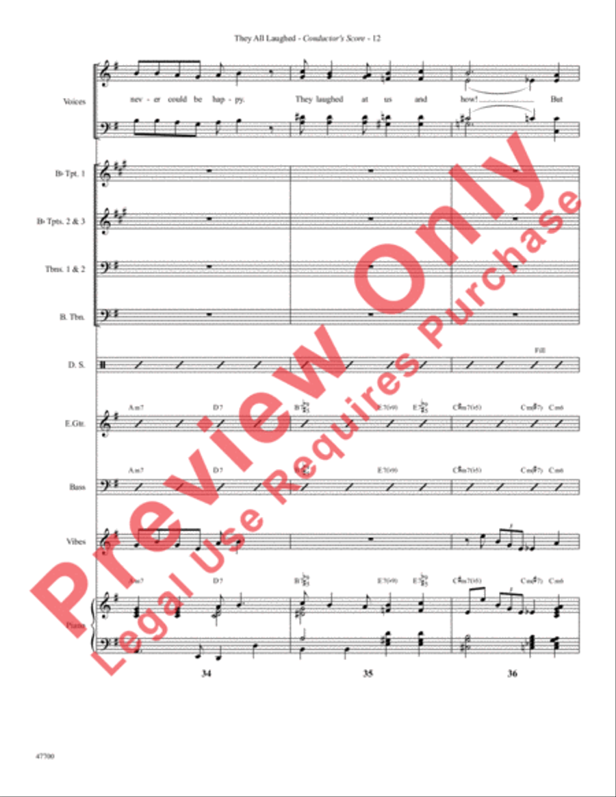 They All Laughed Choir scores gallery preview page 15