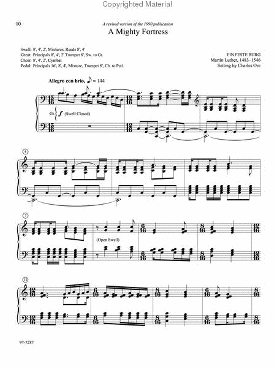Eleven Compositions for Organ, Set VIII Organ scores gallery preview page 3