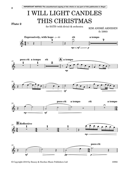 I Will Light Candles This Christmas (Full Orchestration) - Flute 2