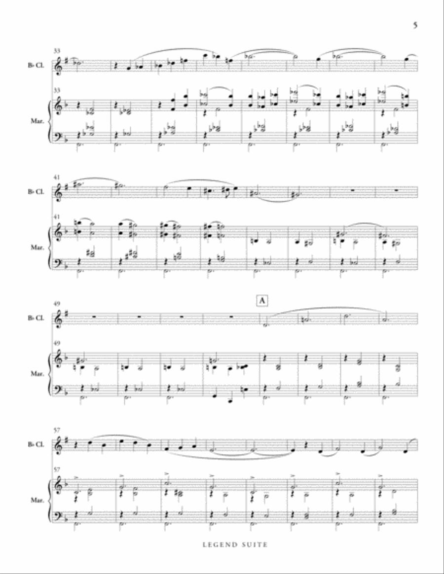 Legend Suite Clarinet scores gallery preview page 5