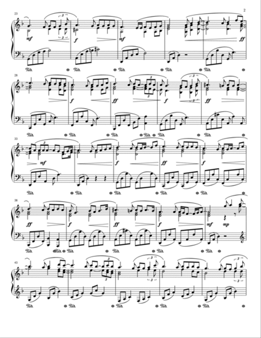 Yesterday, When I Was Young (Hier Encore) Piano Solo scores gallery preview page 2