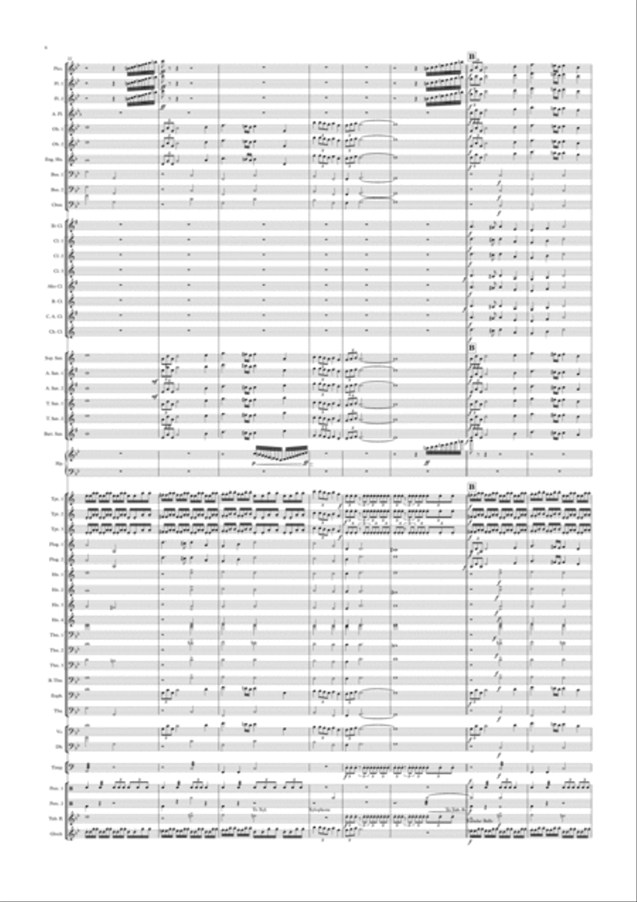 Alegria by Jannes Jacobs Concert Band scores gallery preview page 6