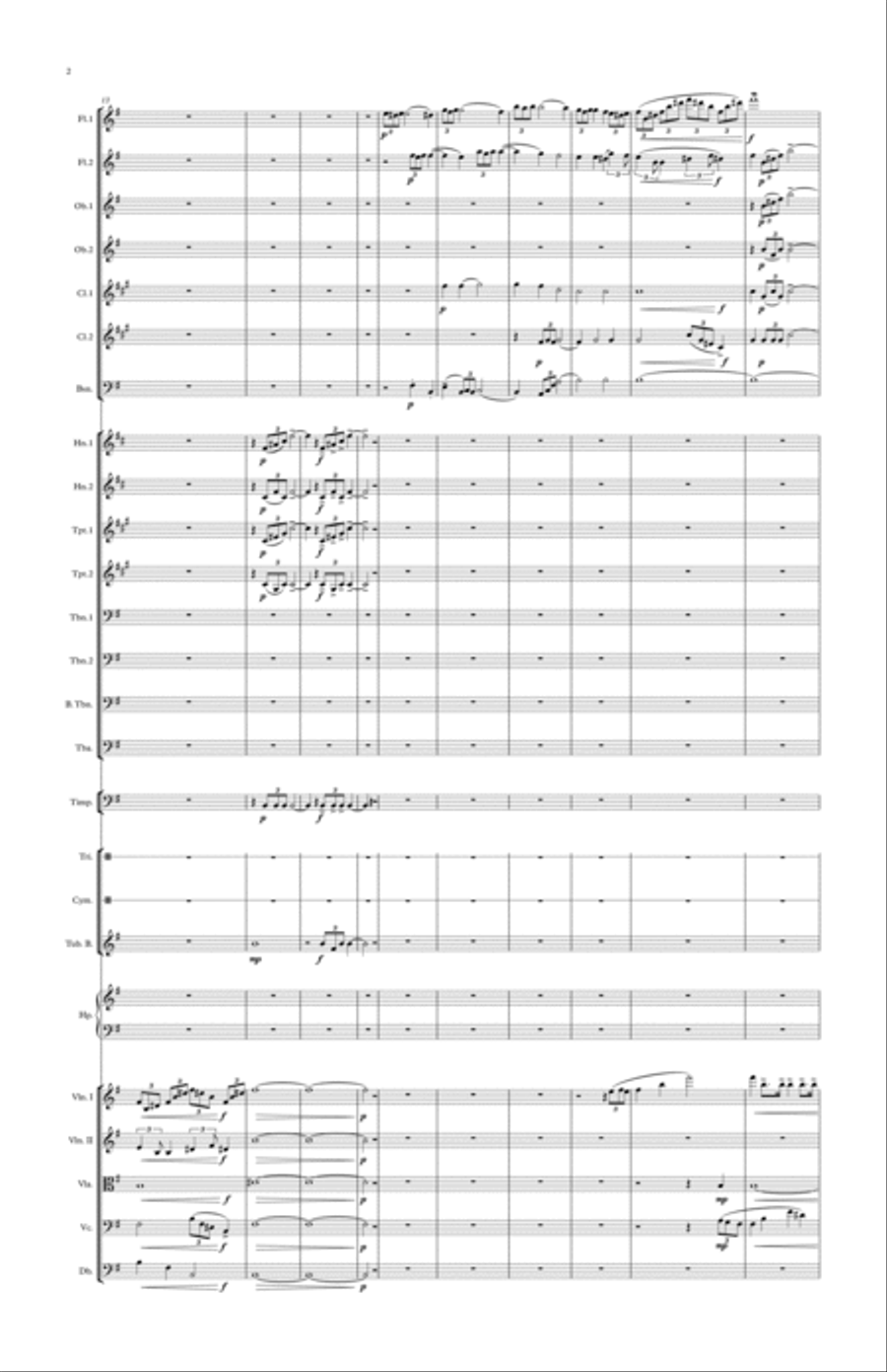 Symphony No.1, 4th movement Full Orchestra scores gallery preview page 2