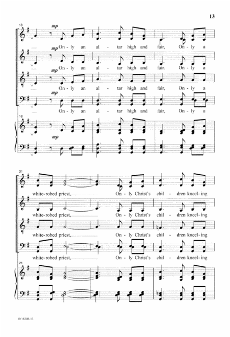 Trilogy for the Christ Child Divisi scores gallery preview page 13