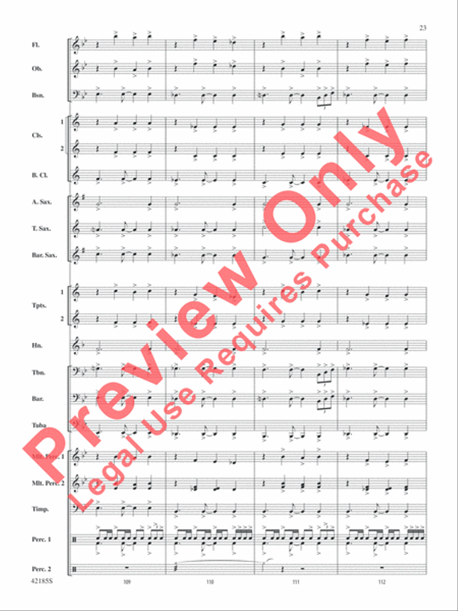 Man of Steel, Selections from Concert Band scores gallery preview page 24