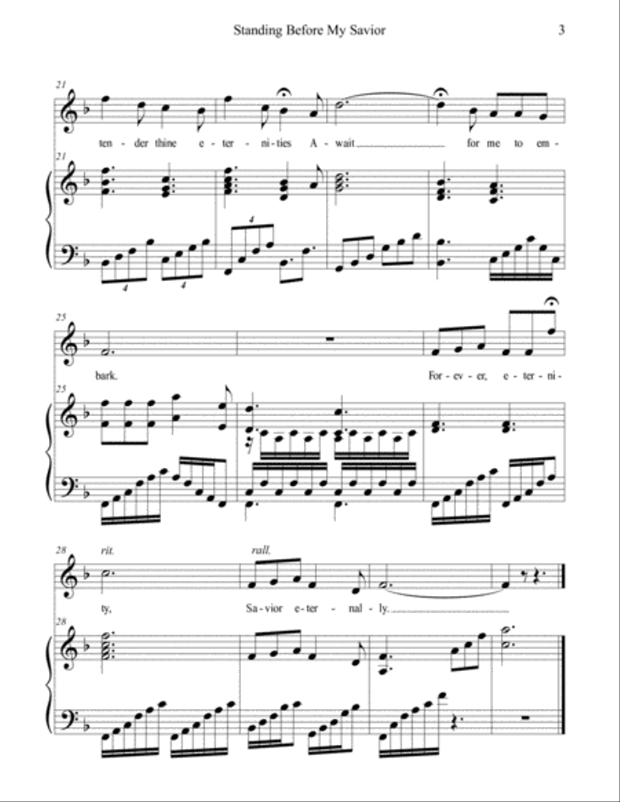 Standing Before My Savior Small Ensemble scores gallery preview page 6