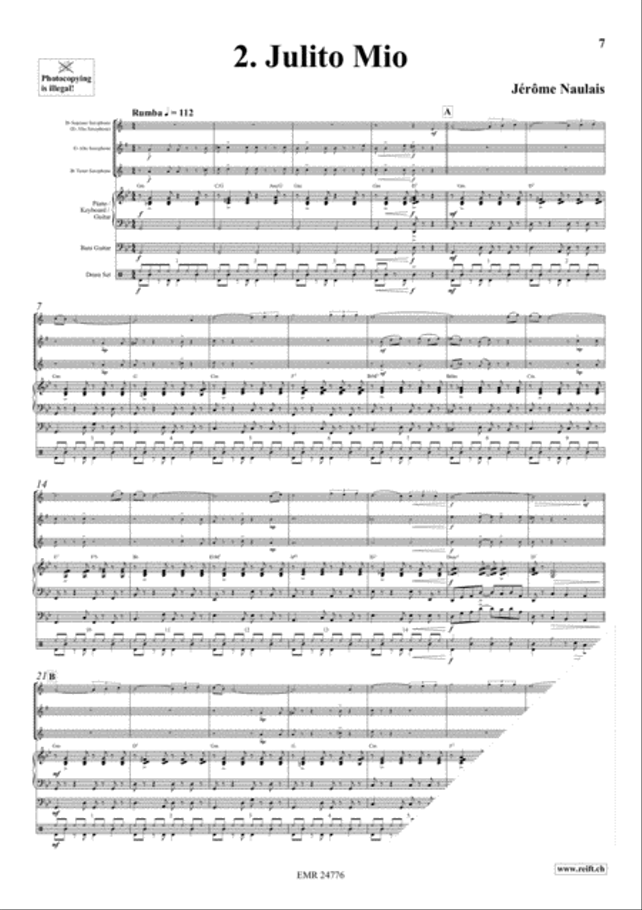Play With Your Band Volume 3 Saxophone Ensemble scores gallery preview page 5