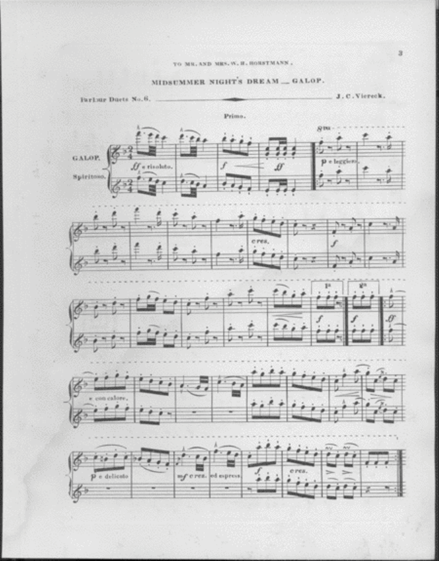 Galop Piano Duet scores gallery preview page 3