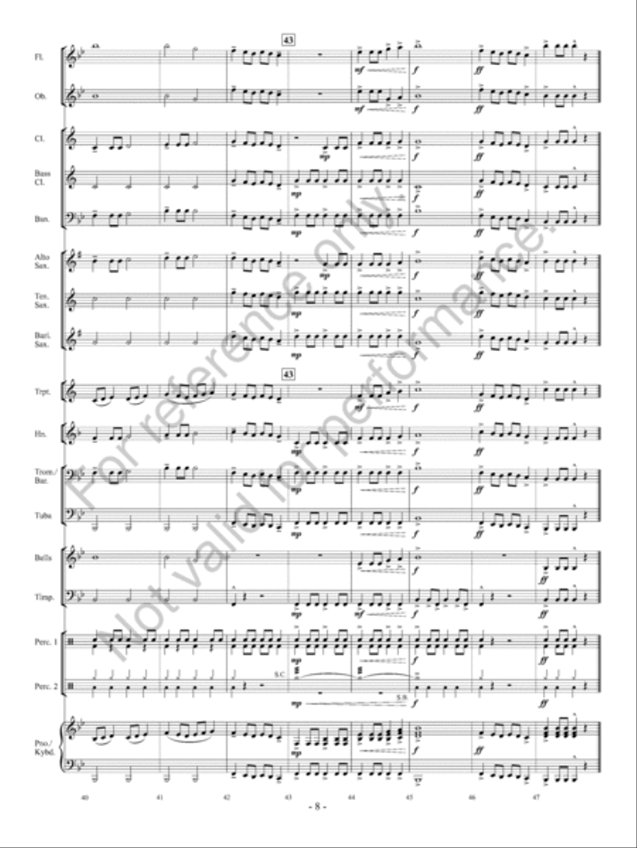 Dynamo Concert Band scores gallery preview page 9