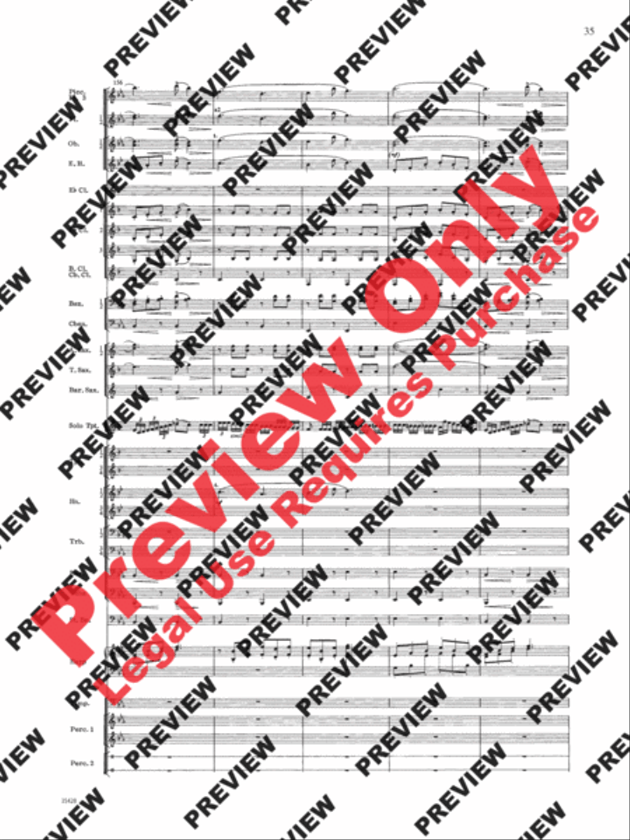Le Carnaval de Venise Concert Band scores gallery preview page 36