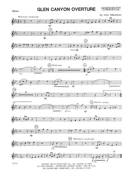 Glen Canyon Overture - Oboe