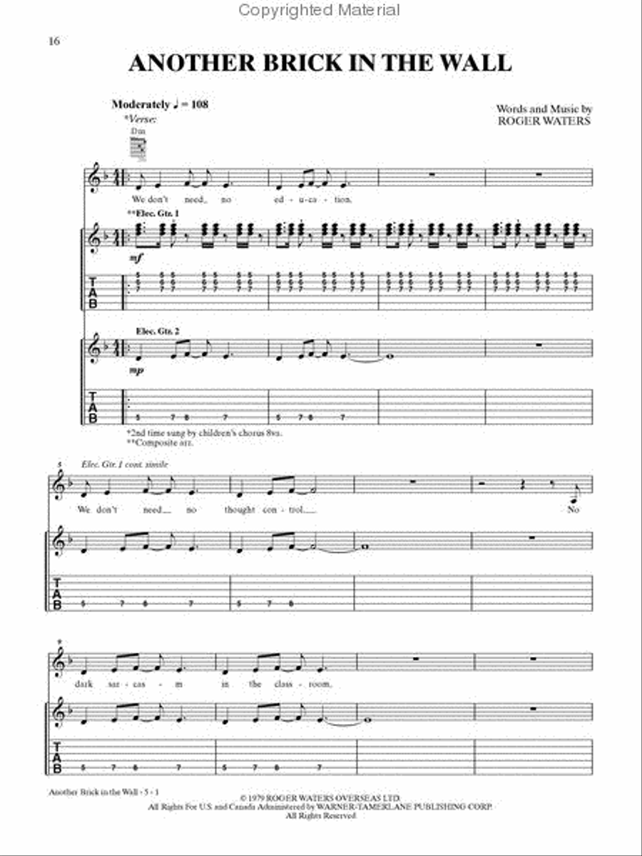 The Big Easy Book of Rock Guitar Electric Guitar scores gallery preview page 2