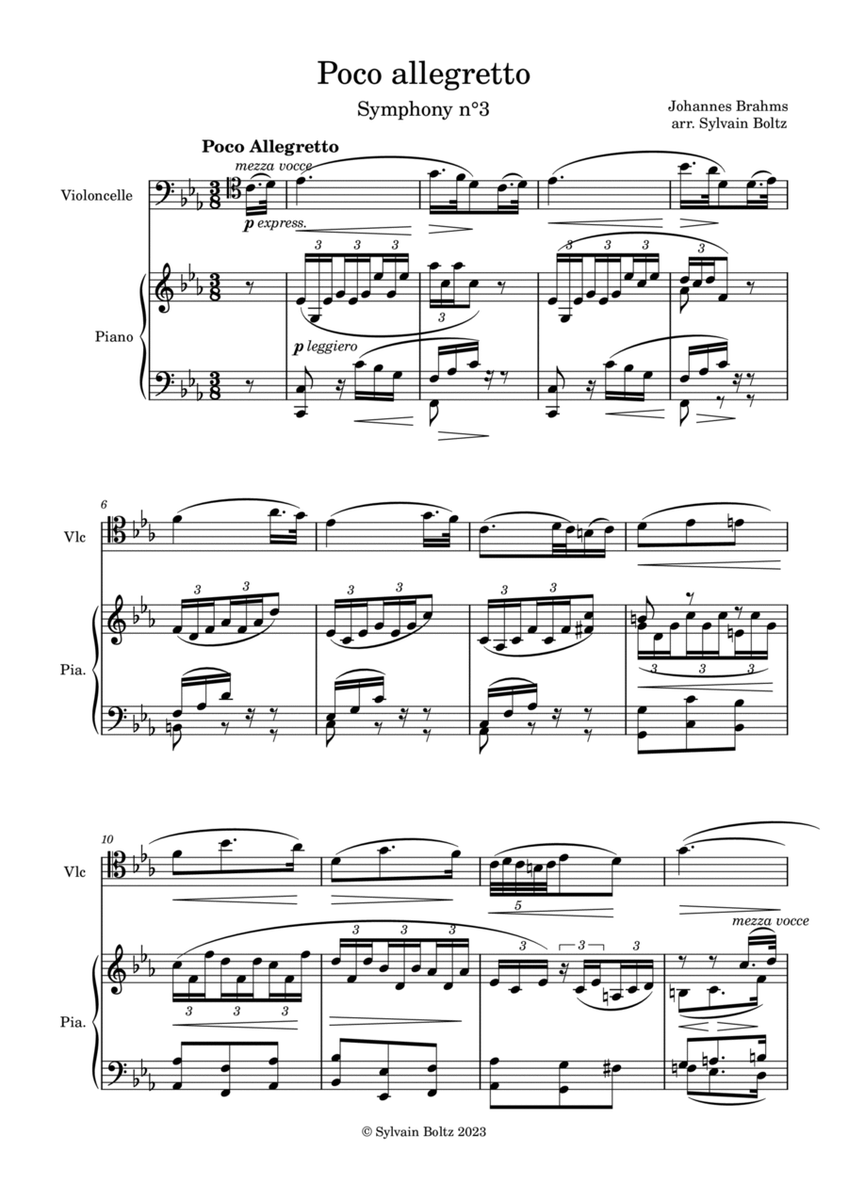 Poco allegretto - Symphony no. 3