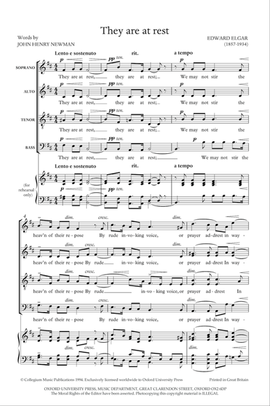 They are at rest 4-Part scores gallery preview page 2
