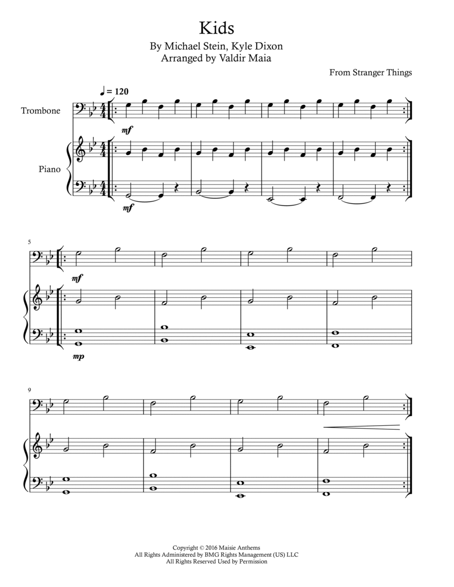 Kids Kids Piano scores gallery preview page 1