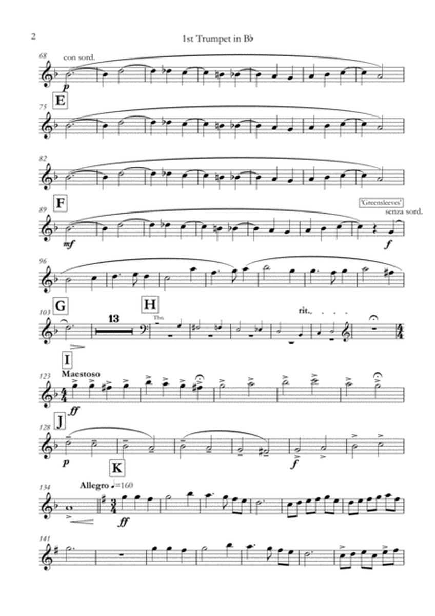 Meditation on an Old English Carol (The Coventry Carol) - brass quintet (set of parts)