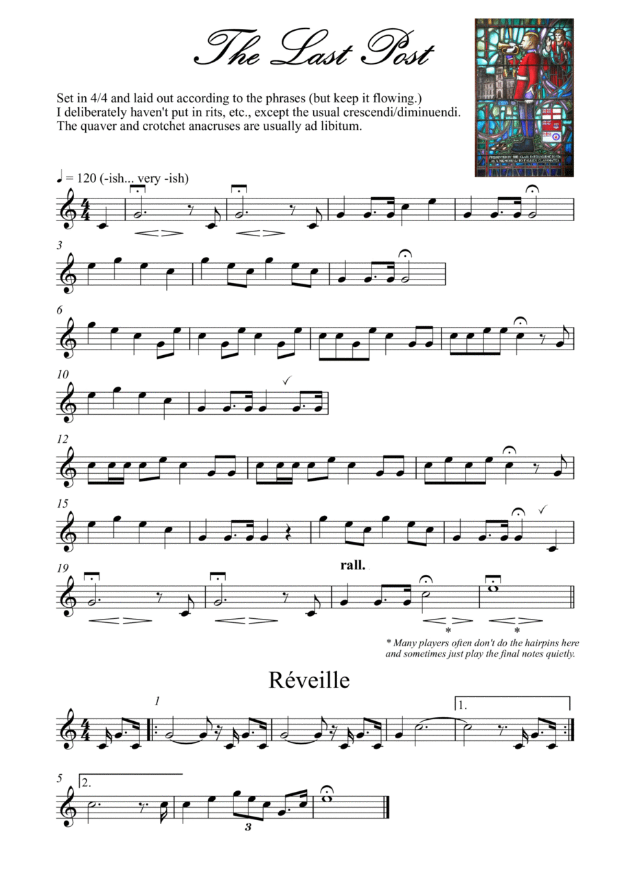 The Last Post B-Flat Trumpet scores gallery preview page 1