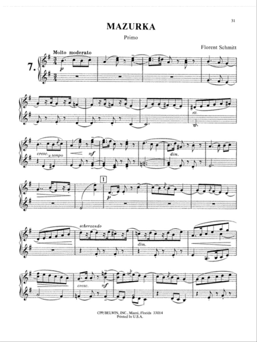 Schmitt: Album of Piano Duets, Volume I Piano Duet scores gallery preview page 2