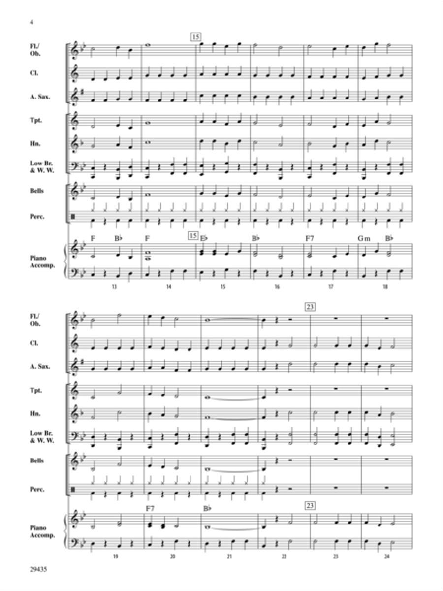 Winter Fun (Score only) Concert Band scores gallery preview page 3