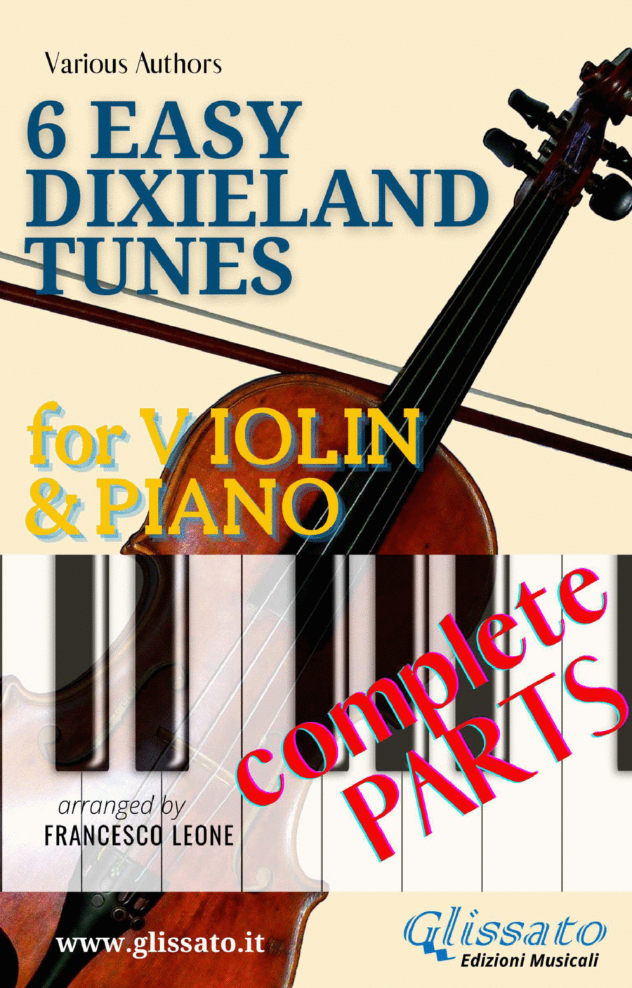 6 Easy Dixieland Tunes - Violin & Piano Violin Solo scores gallery preview page 1