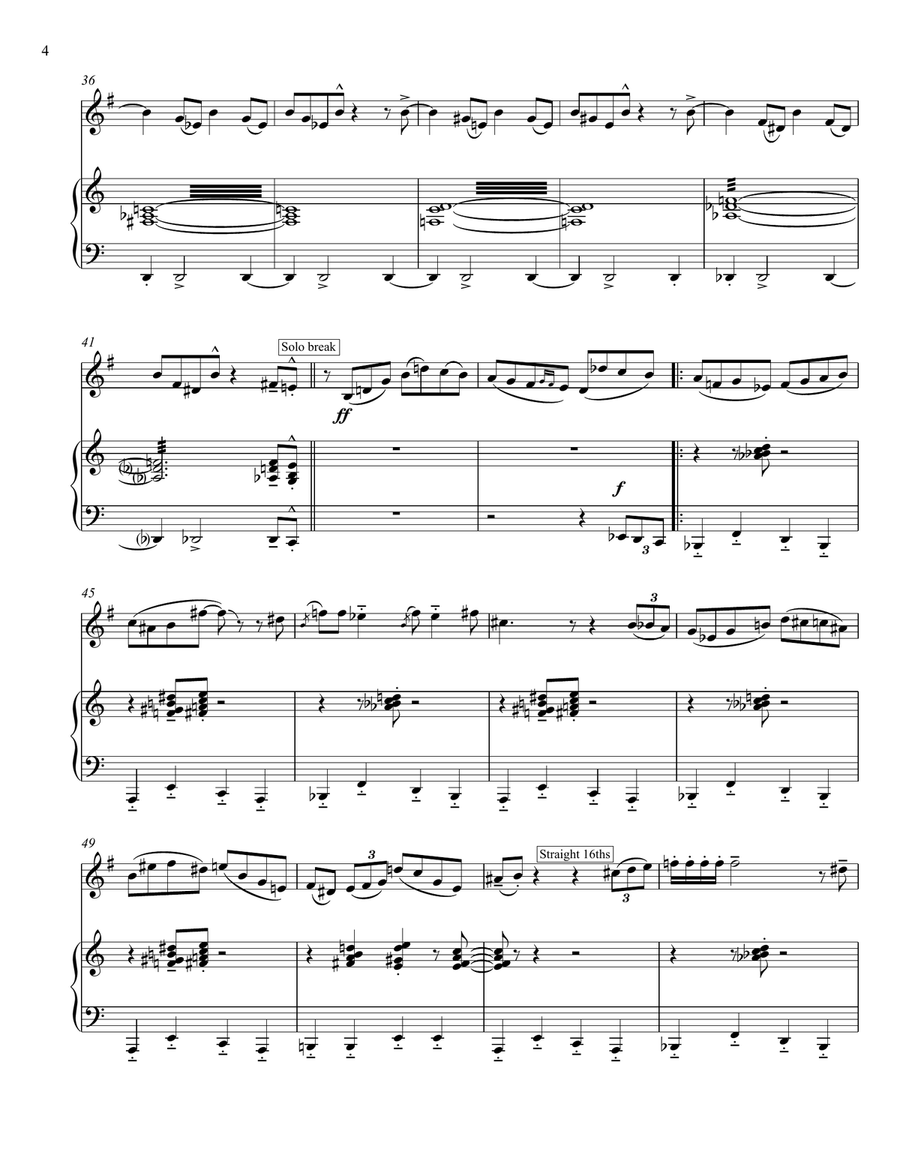A Night In Tunisia Piano scores gallery preview page 4