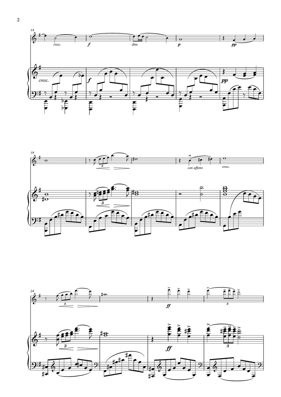Elegie, Op. 3 Violin Solo scores gallery preview page 2