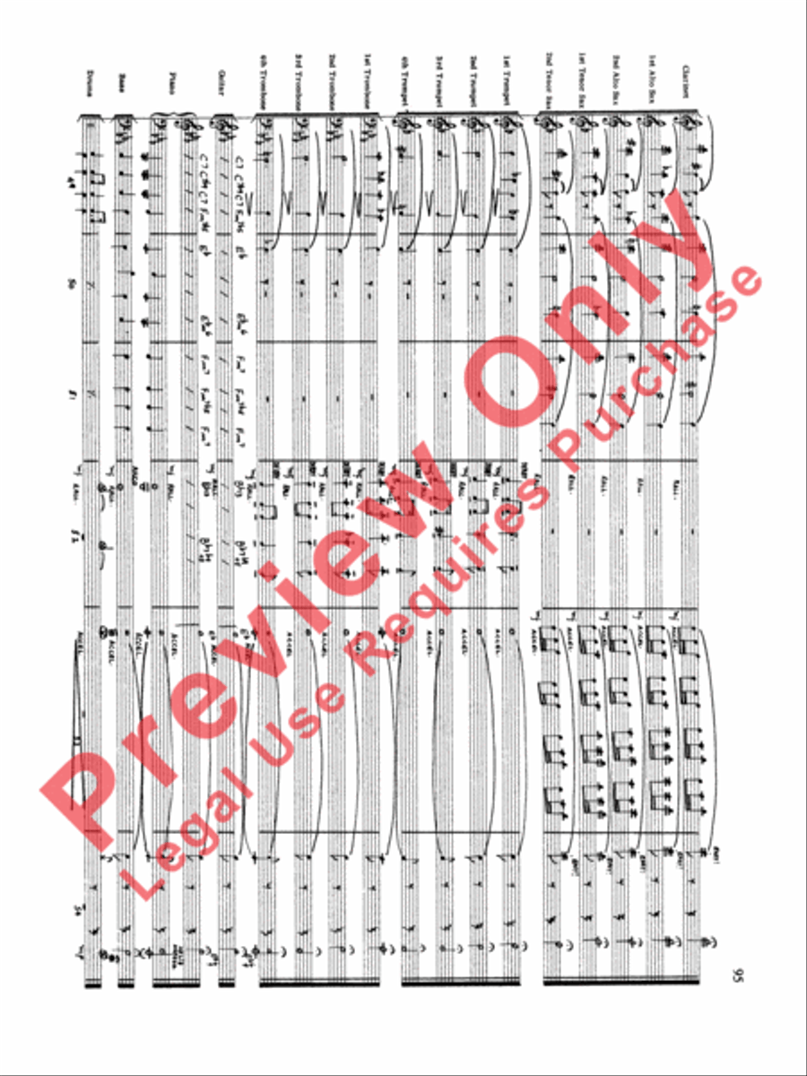 Original Big Band Sounds Big Band scores gallery preview page 96