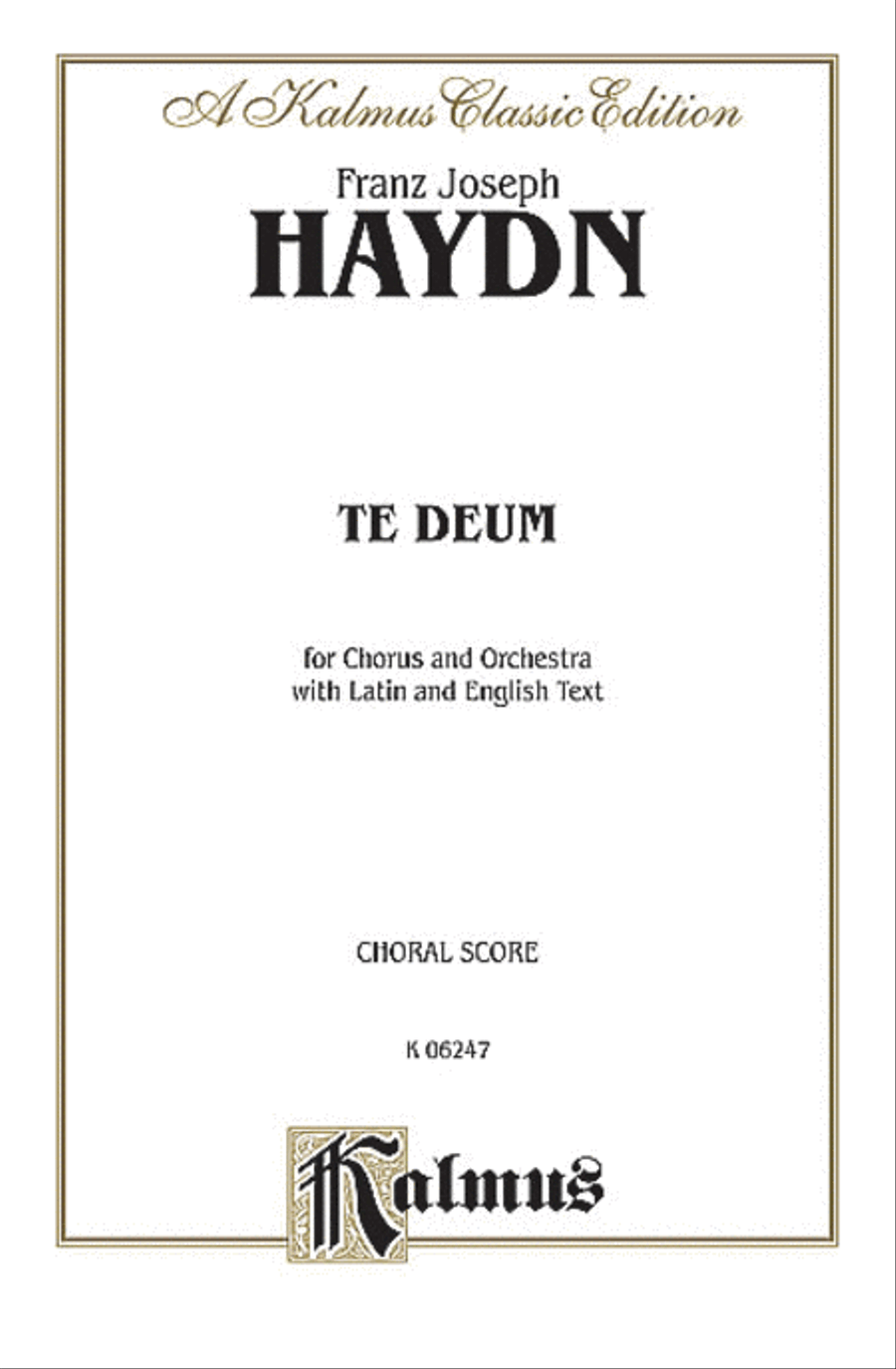 Te Deum Laudamus 4-Part scores gallery preview page 1