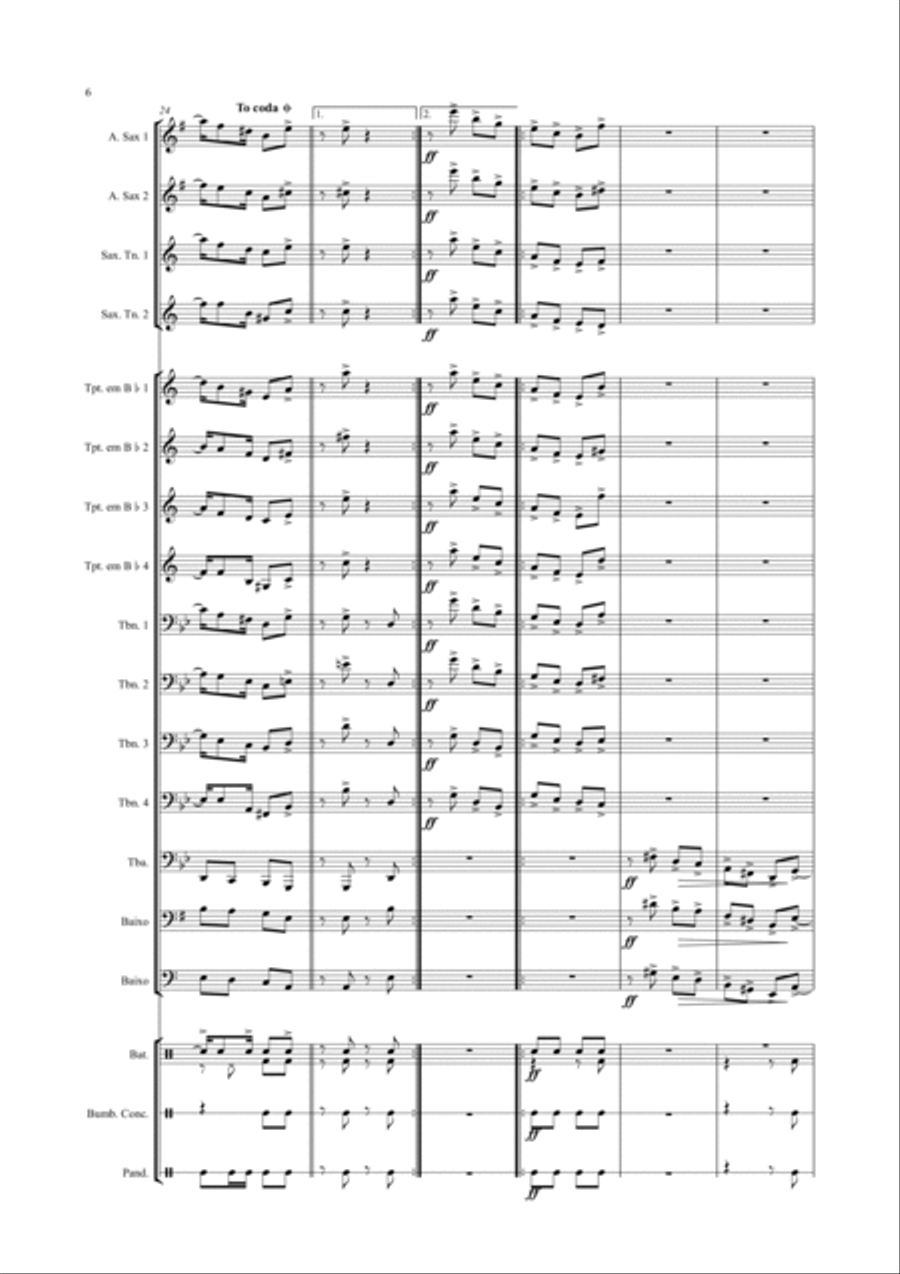 Saculejo Saculejo Marching Band scores gallery preview page 6